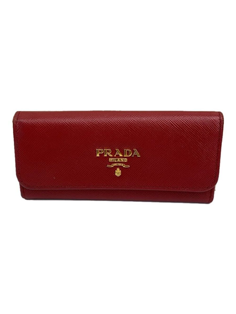 Prada Key Case Wallet Leather RED